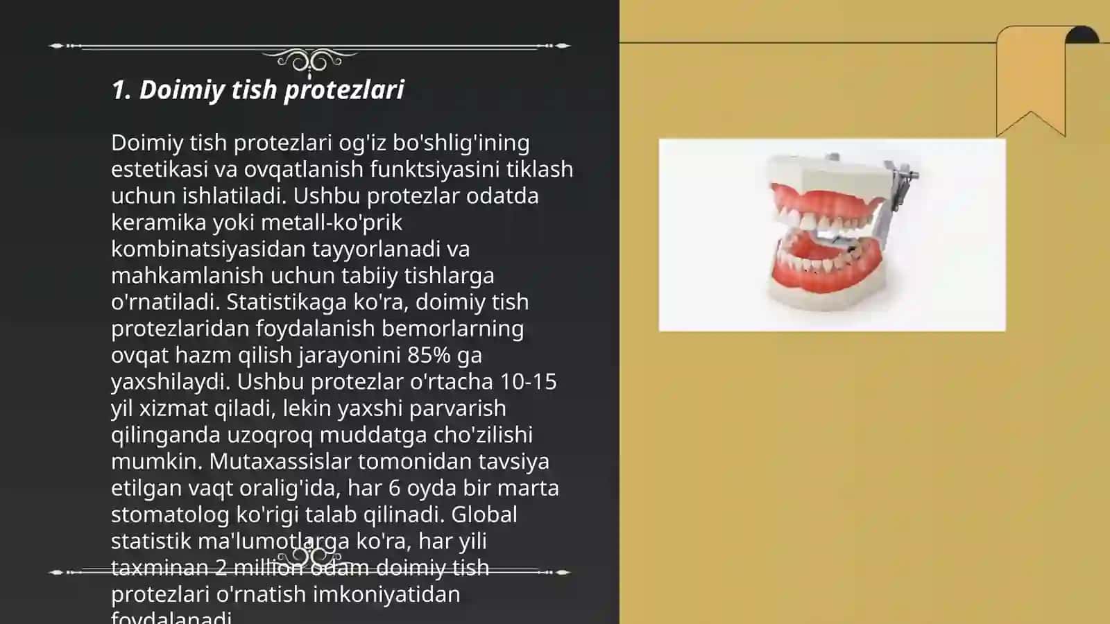 Tish protezlari tasnifi 3