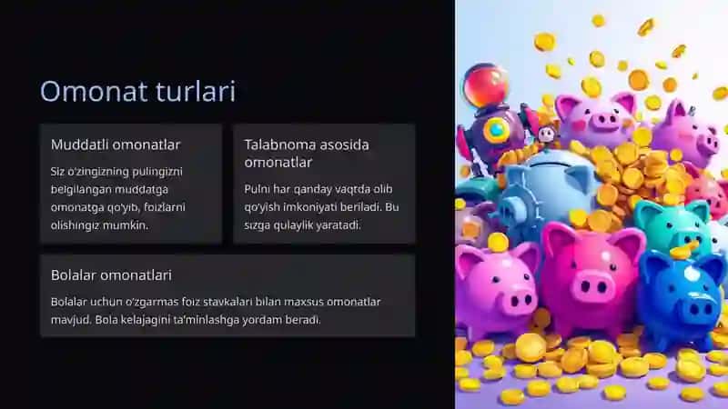 JOYDA ilovasi Kredit, omonatlar, o'tkazma xizmatlari 3