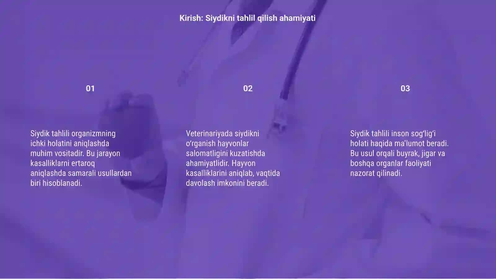 Siydikni kimyoviy tarkibini tekshirish 3