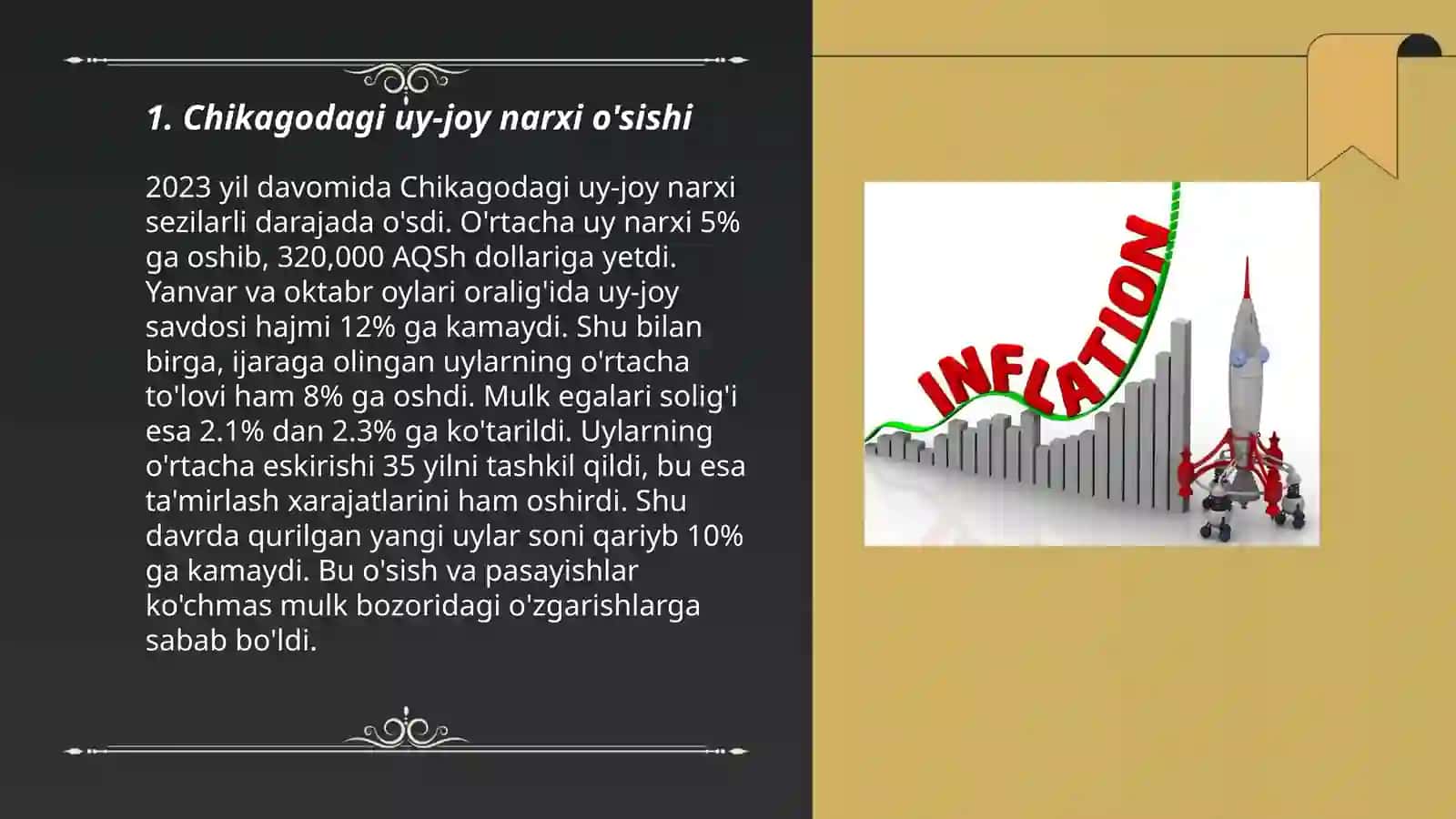 Chikago inflatsiya darajasi 3