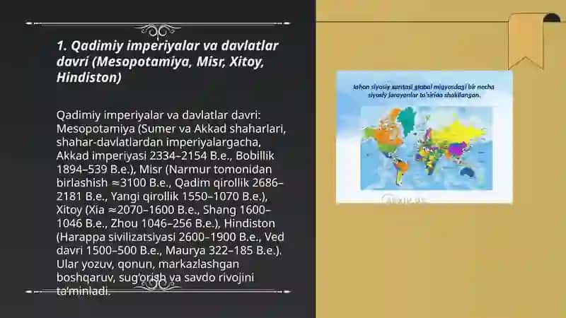 Jahon siyosiy kartasining shakillanish bosqichlari 3