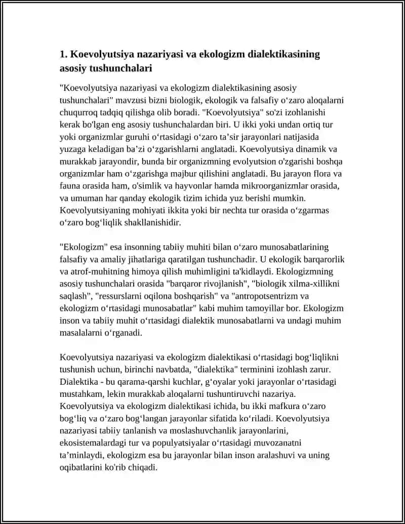 "KOEVOLYUTSIYA VA ENVIRONMENTMENTALIZM DIALEKTIKASI" 3