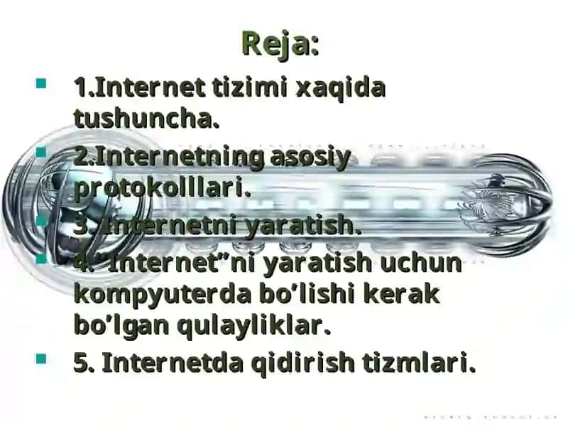 Internet tizimi va uning resurslari haqida tushuncha 3