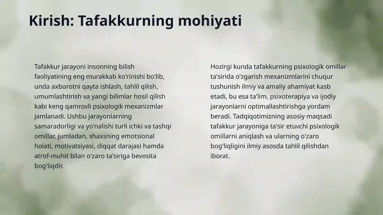 Tafakkur jarayoniga psixologik omillarning taʼsiri 3