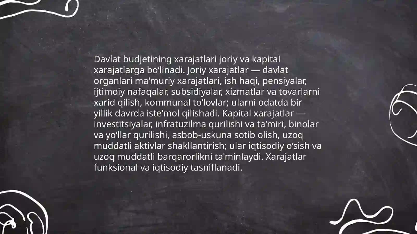Davlat budjetining xarajatlari 3