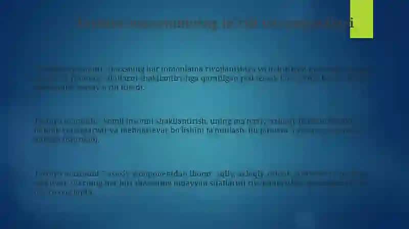 Pedagogik jarayonda tarbiyaning mazmuni 3