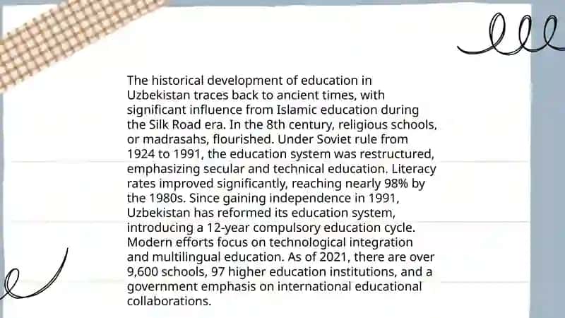 Education System in Uzbekistan 3