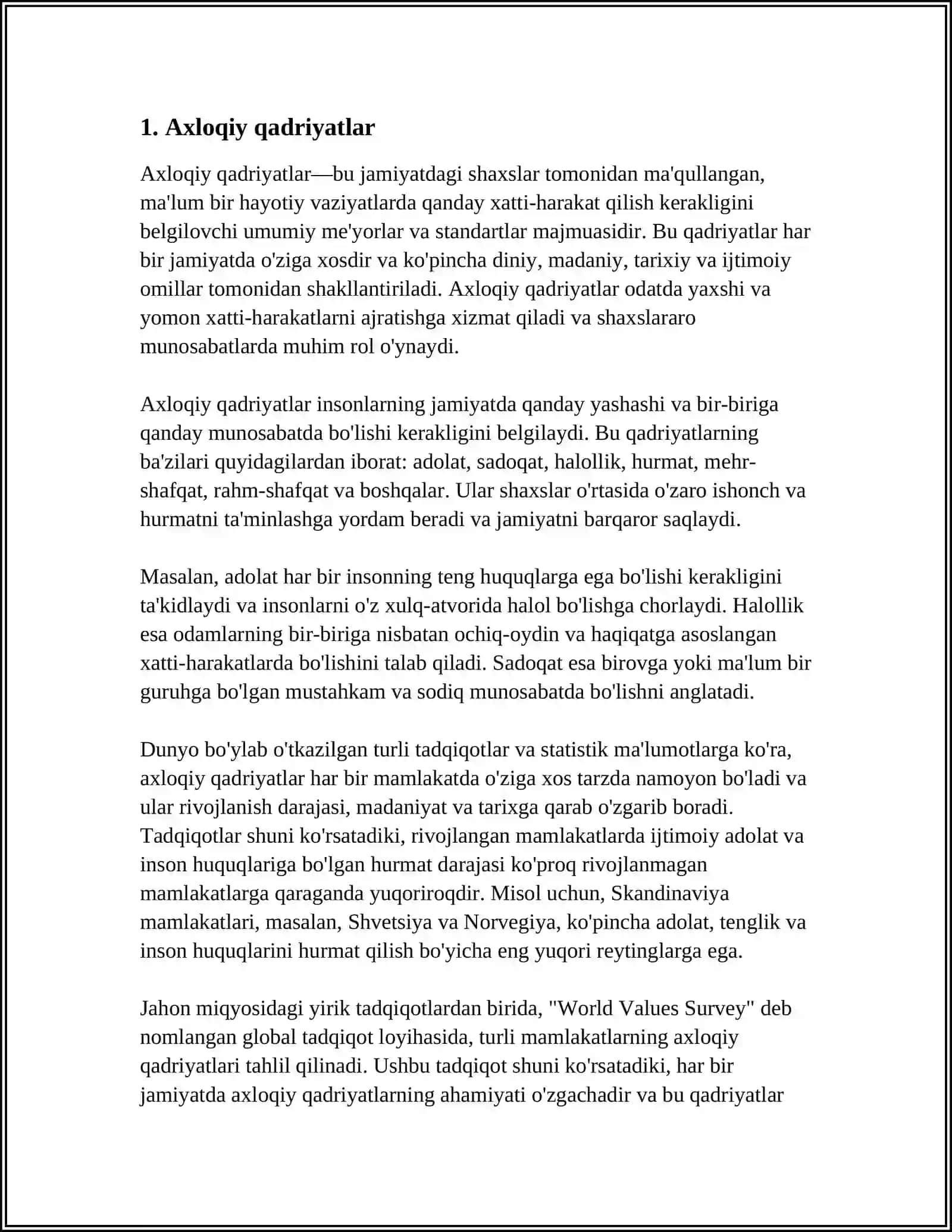 "AXLOQI KABIR" VA " TURKIY GULISTON YOXUD AXLOQ" 3