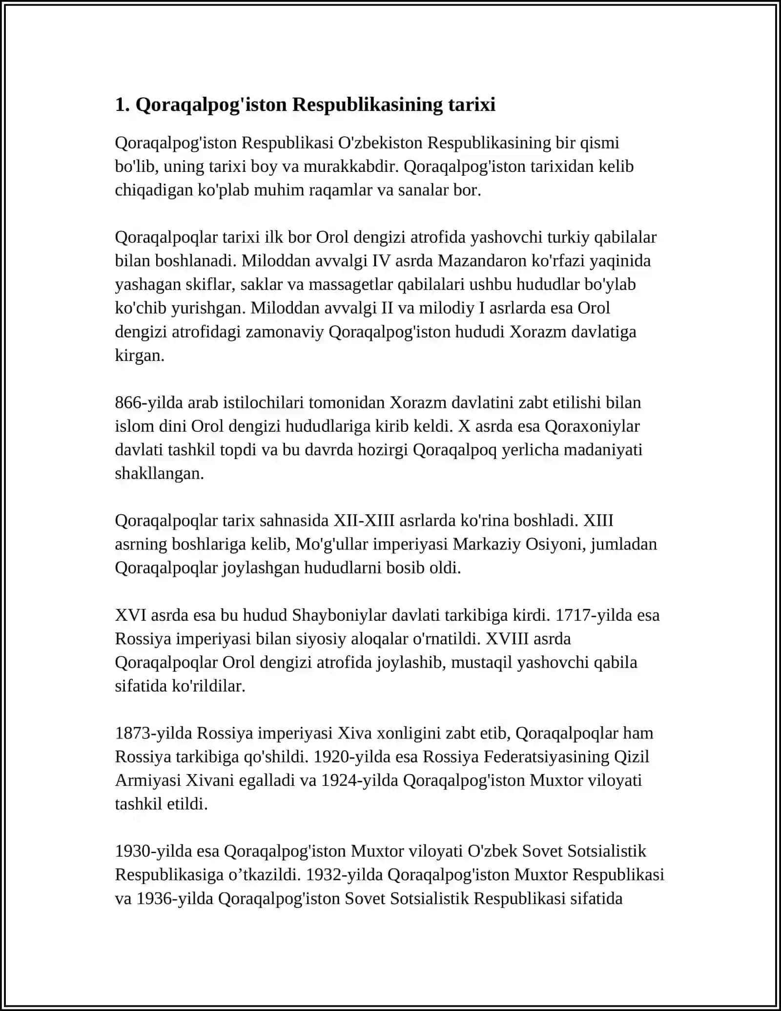 QORAQALPOG'ISTON RESPUBLIKASI 3