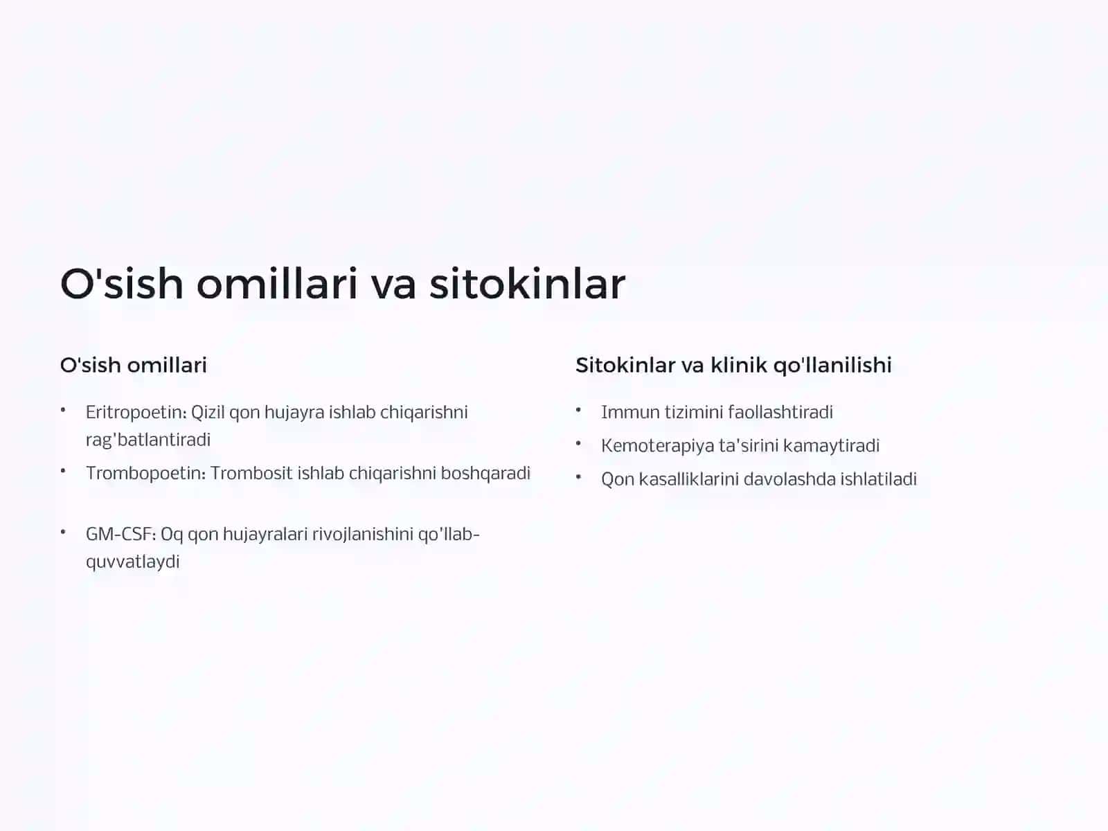 Gemositopoezning asosiy bosqichlari 3