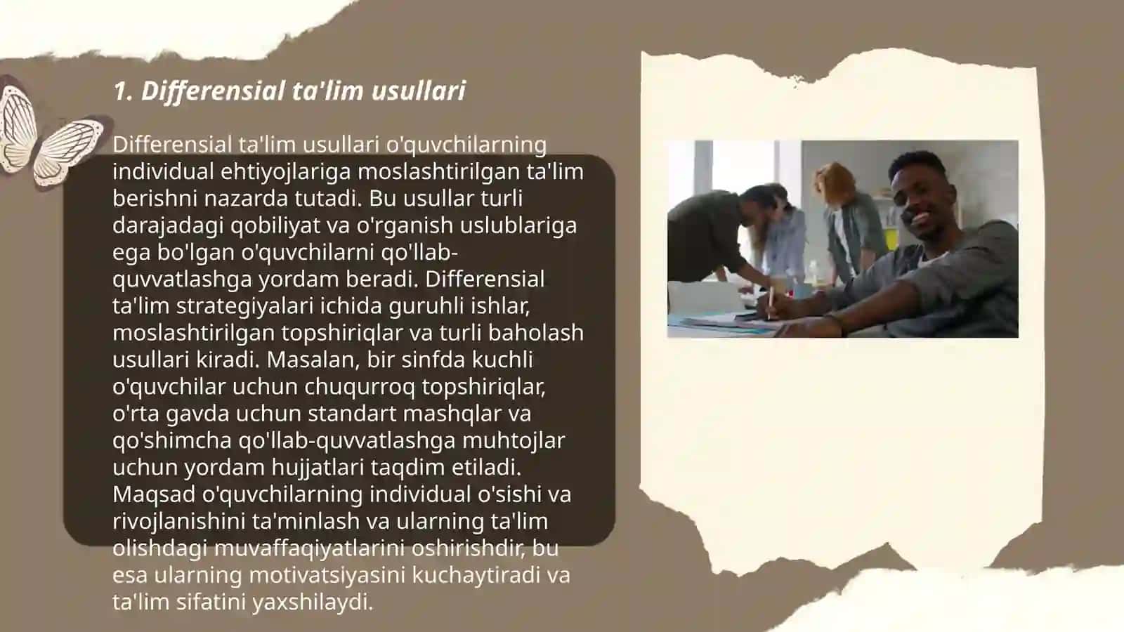 Differensial ta'lim usullari 3