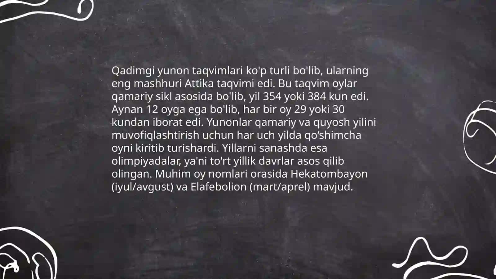 Qadimgi Yunon kalendarlari Yulian kalendari 3
