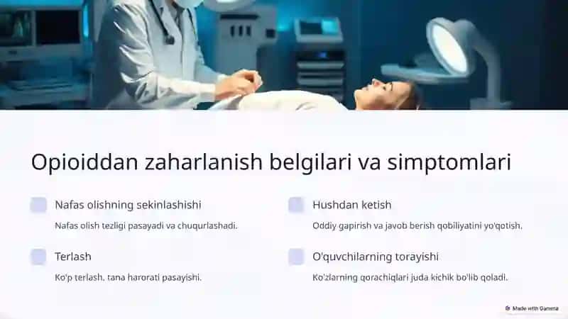 Opioiddan Zaharlanish 3