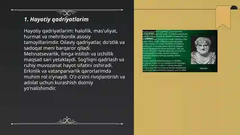 Mening hayot Falsafam 3