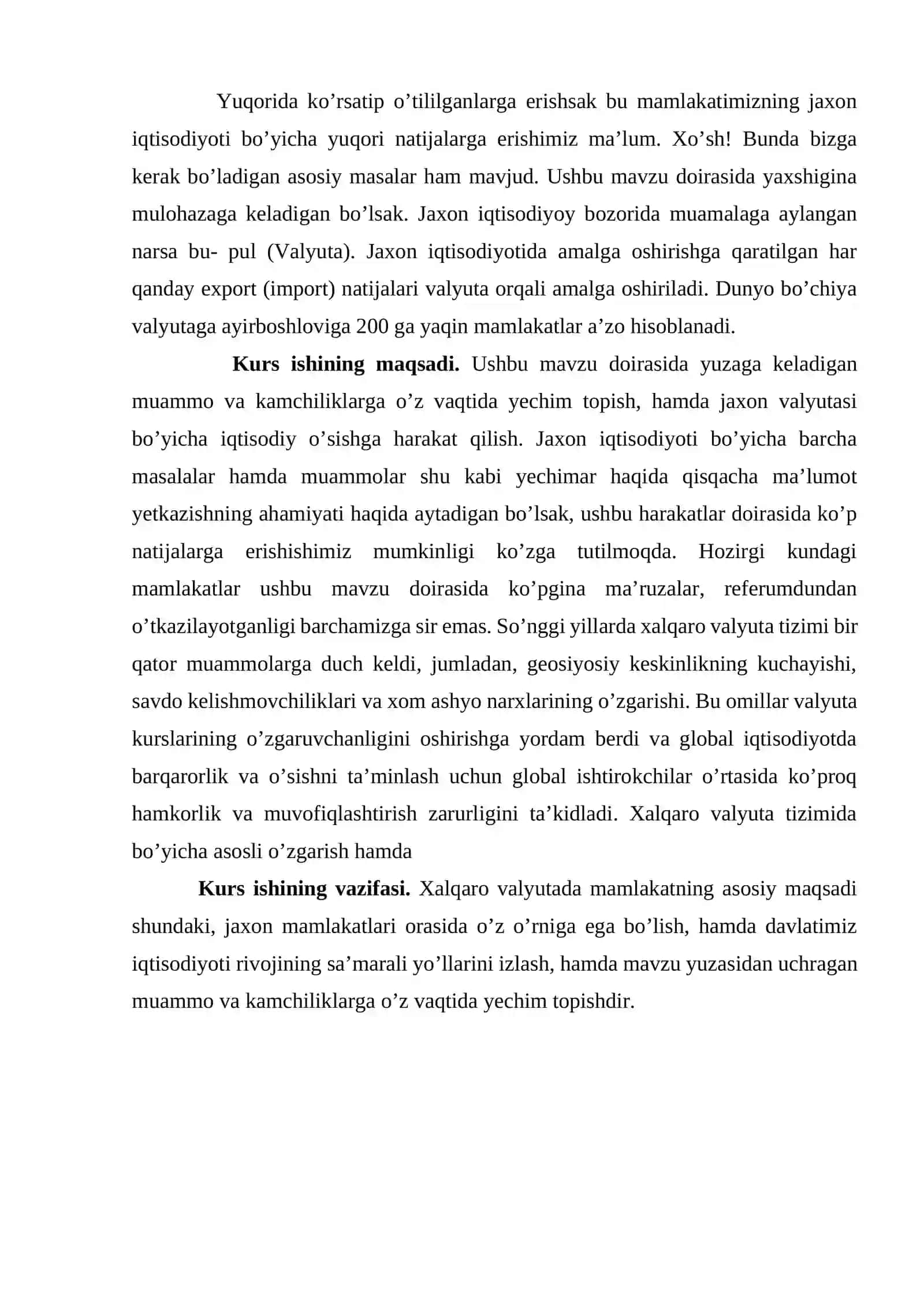 Xalqaro valyuta tizimi va uning o’zgarishi 3