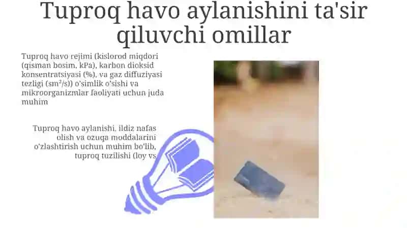Tuproqning havohavo sifatini aniqlash 3