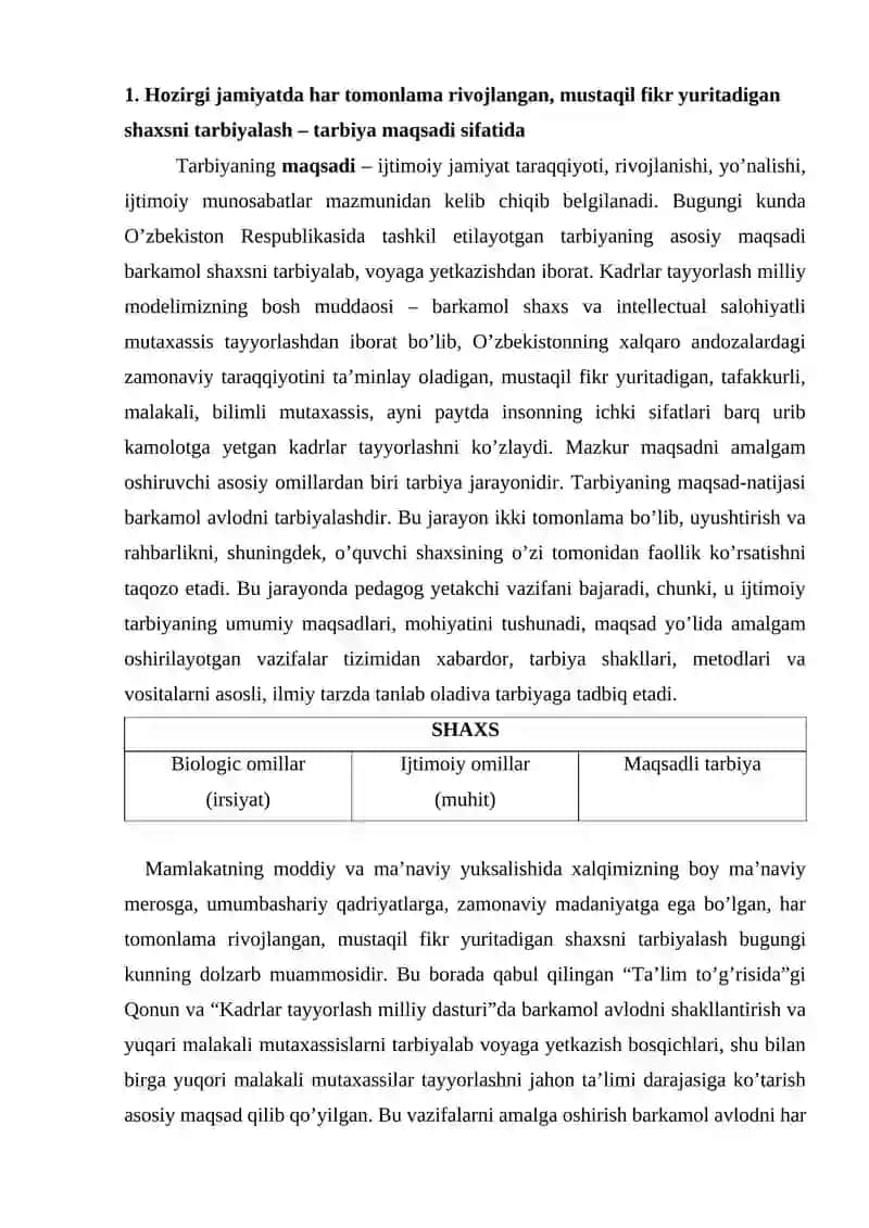 Tarbiya Turlari Jismoniy Tarbiya Aqliy Tarbiya 3