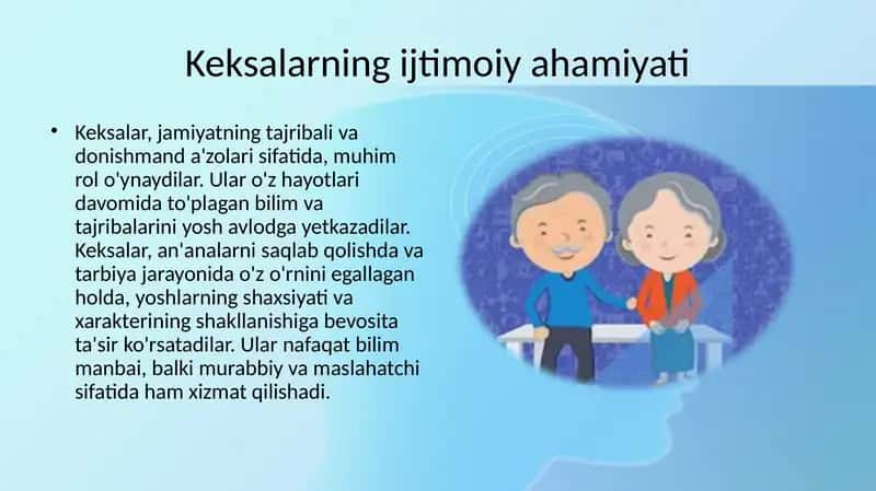 Jamiyatning munosabatlar tizimida keksalar ijtimoiy guruhining roli 3