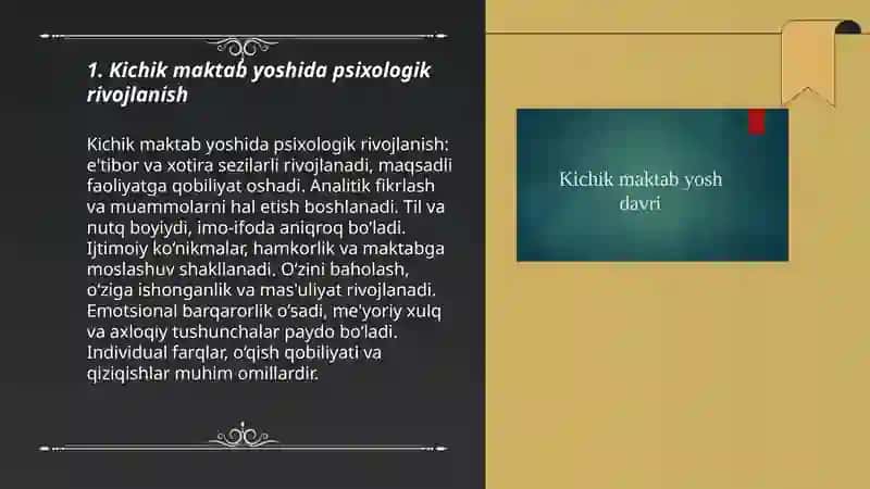 Kichik maktab yoshida psixologik rivojlanish 3