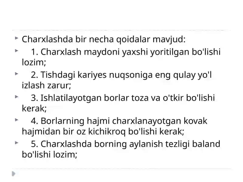 Blekbo’yicha 1-sinflik kariyoz kovaklarni restavratsiya qilish 3