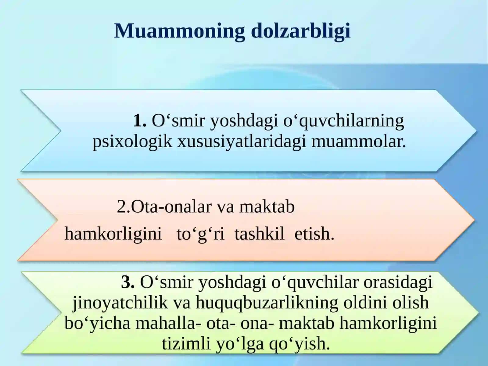 Maktabda o‘smir yoshdagi o‘quvchilar bilan ishlash samaradorligini oshirish 3