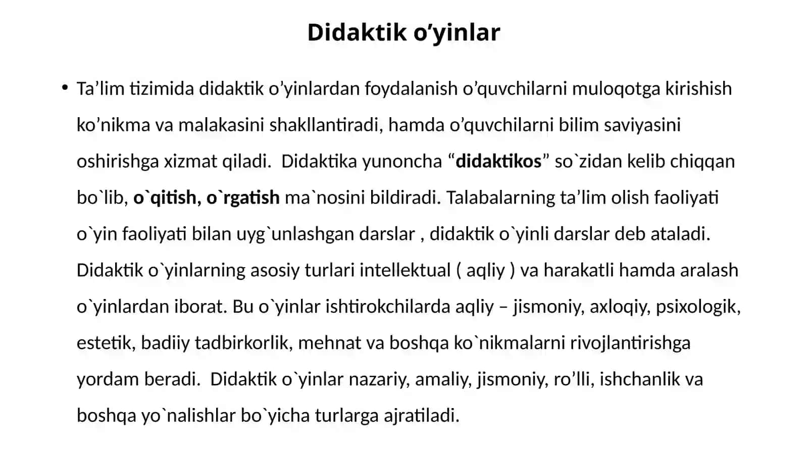 Akademik litseylarda “Oqsillar” mavzusini o’qitish metodikasi 3