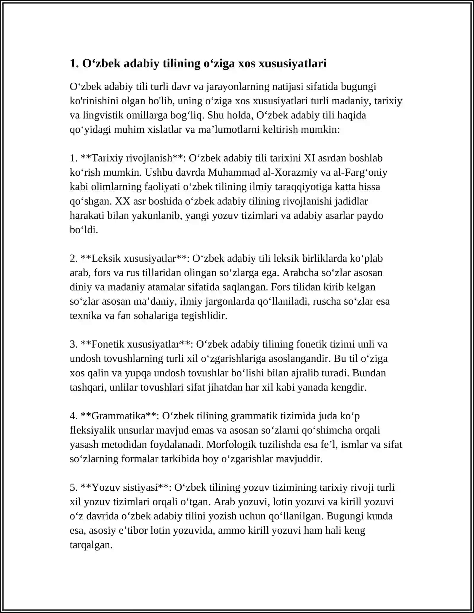 ADABIY TILNING OĞZAKI VA YOZMA SHAKILLLARI 3