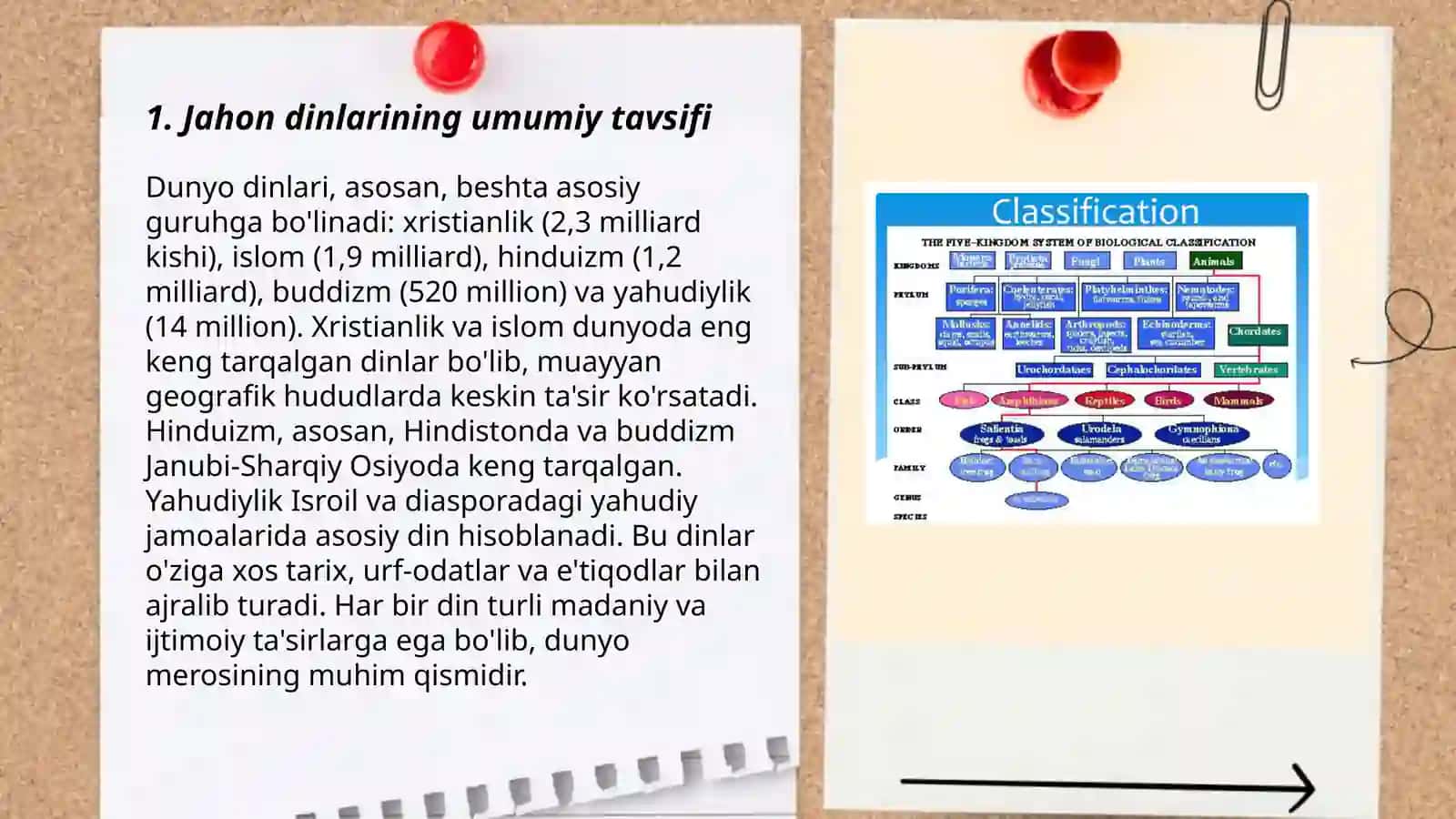 Jahon dinlari va ularning tasnifi 3