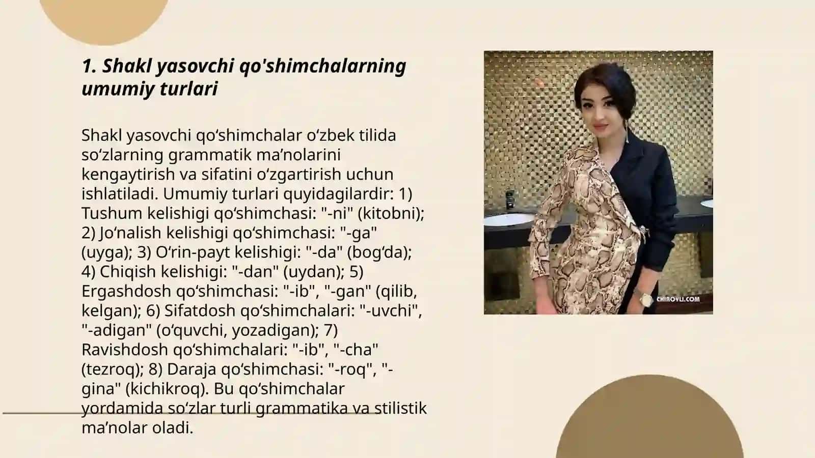 Shakl yasovchi qo'shimchalar imlosi 3