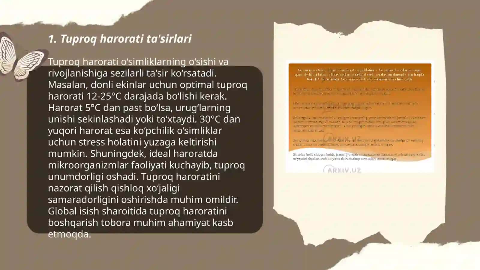 Tuproqning rejimi va harorat 3