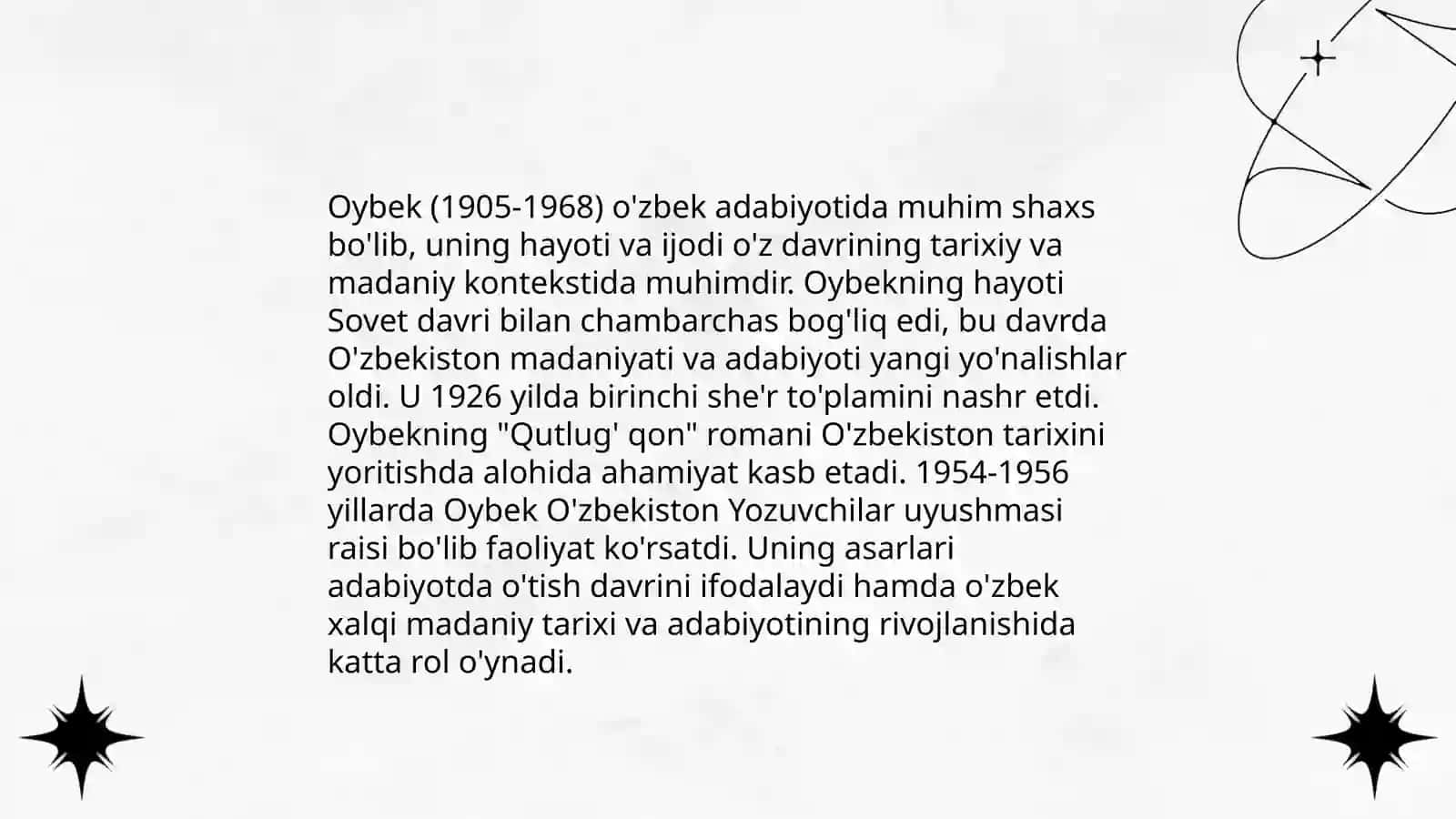 Oybek hayoti va ijodi 3