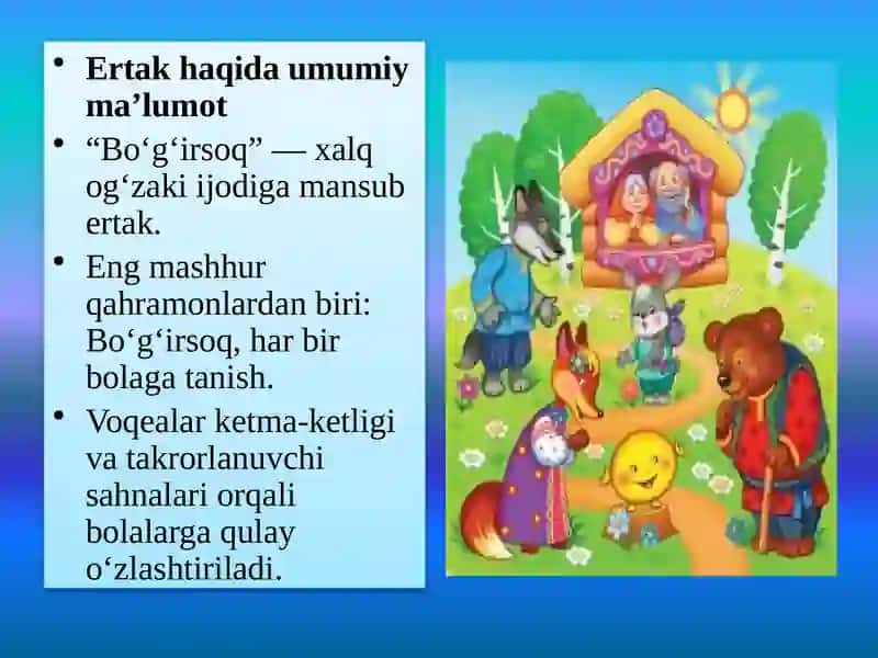 Mavzu:Bo`g`irsoq Ertagi 3