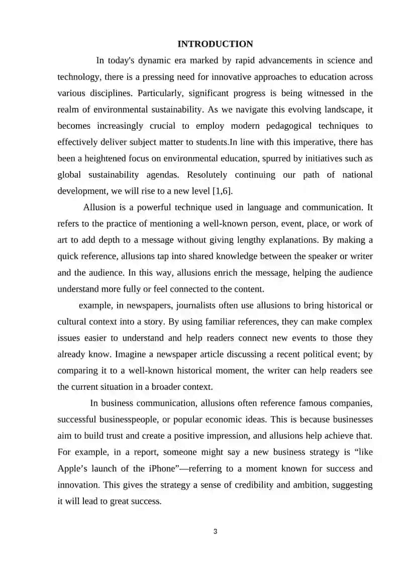 Course Paper on Allusions in Various Styles 3