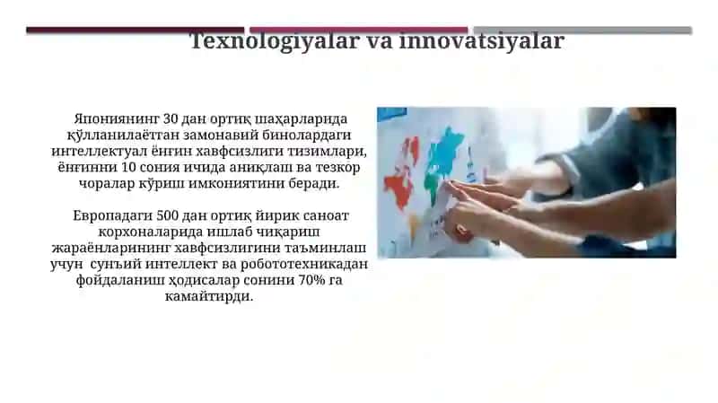 Texnologiyalar va innovatsiyalar 3