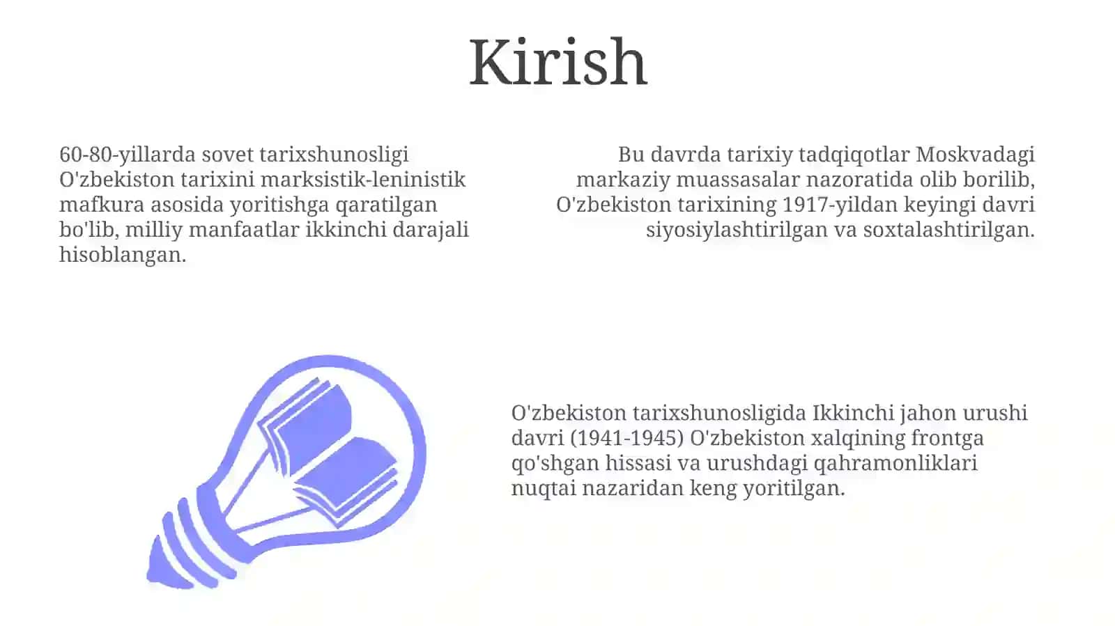O'zbekistonning sovet davridagi tarixshunosligi (60-80-yillar) 3