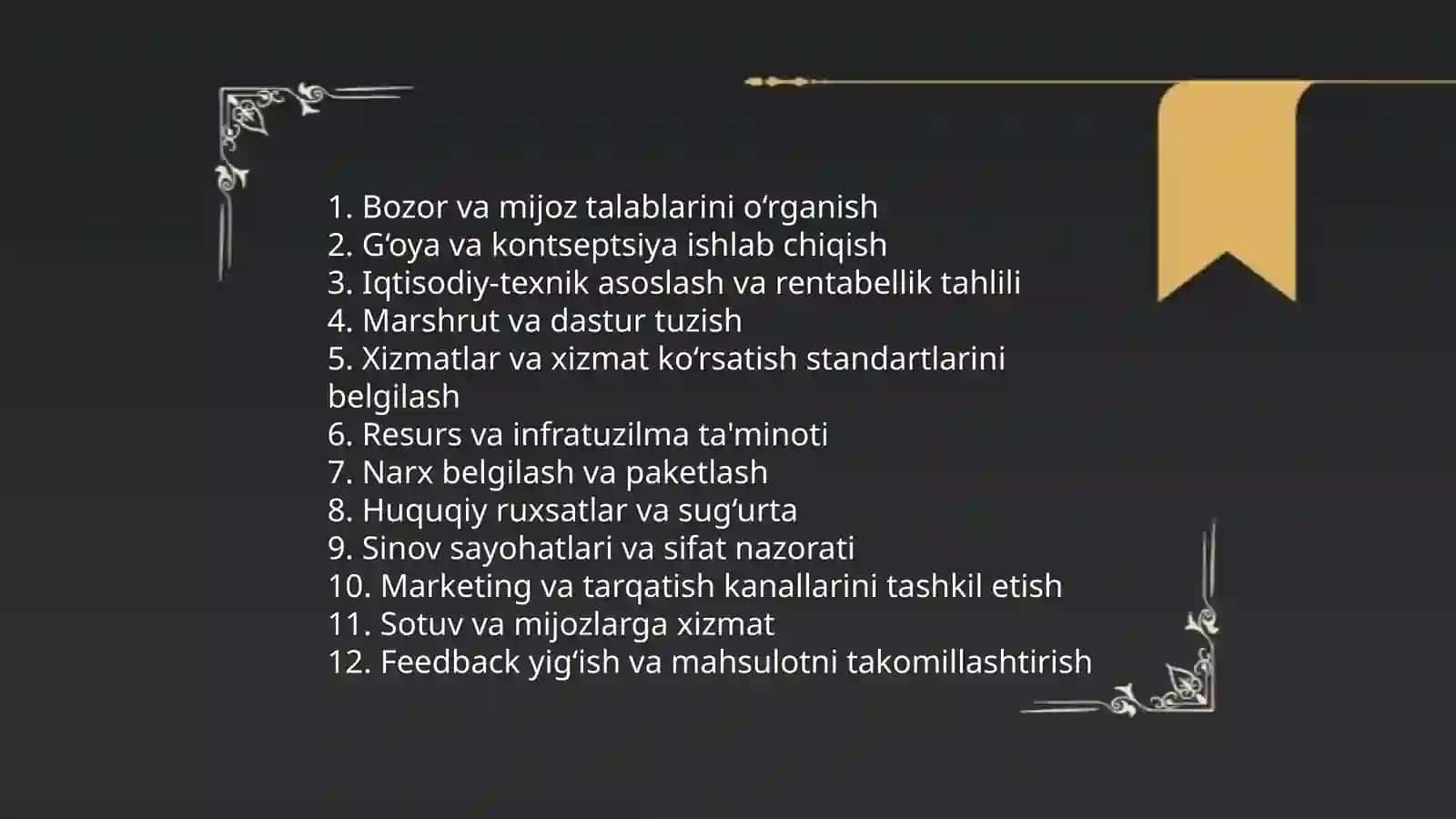 Turistik mahsulotlarni ishlab chiqarish texnologiyasi 3