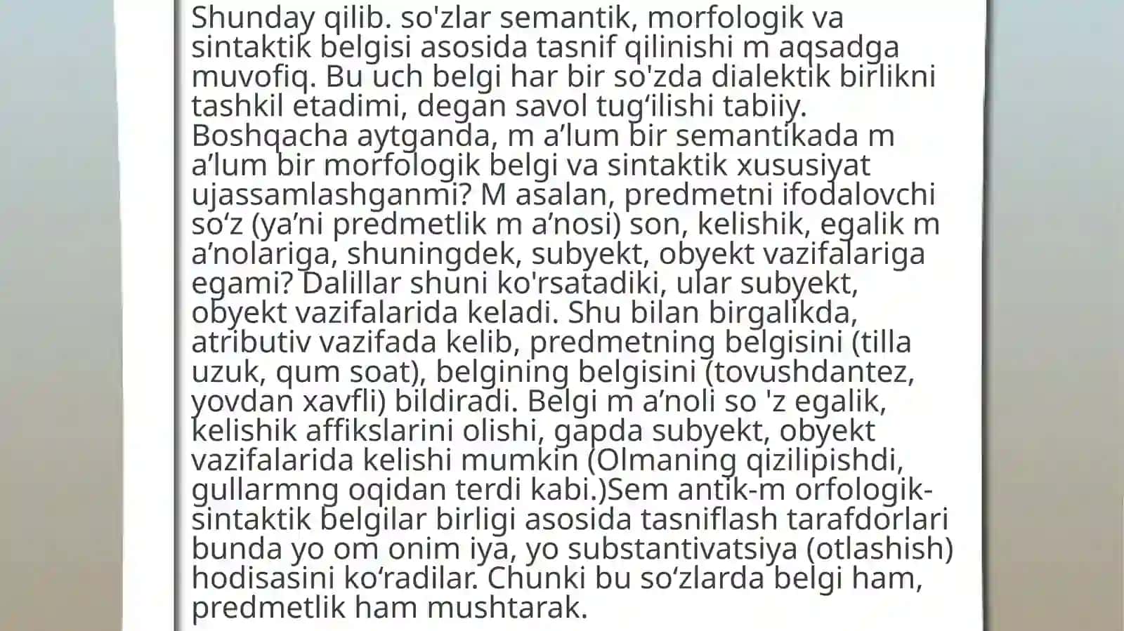 O’zbek tilida so’z turkumlari 3