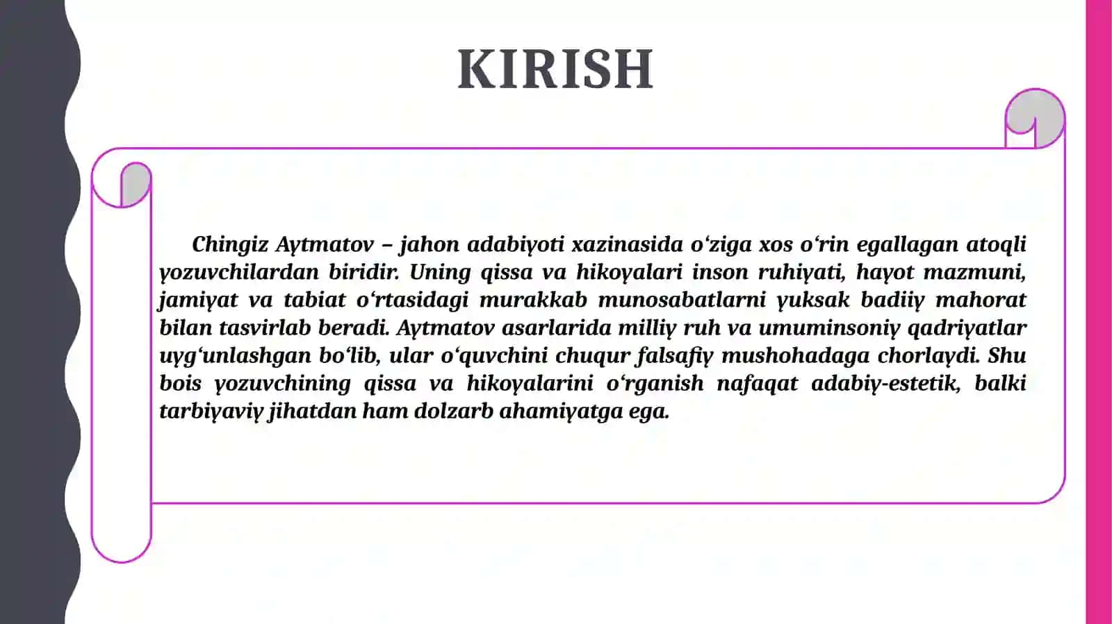 Chingiz Aytmatov qissa va hikoyalari 3