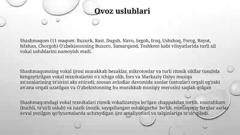 Shashmaqom turkumi 3