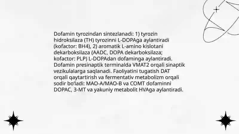 Dofamin va dofaminergik vositalar 3
