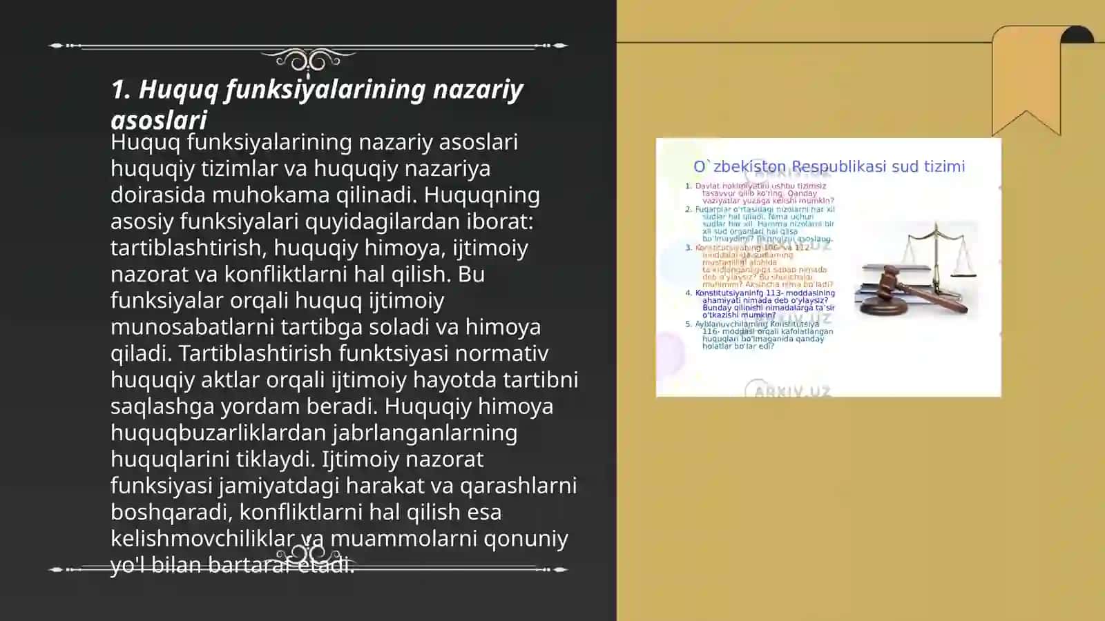Huquq funksiyalari 3