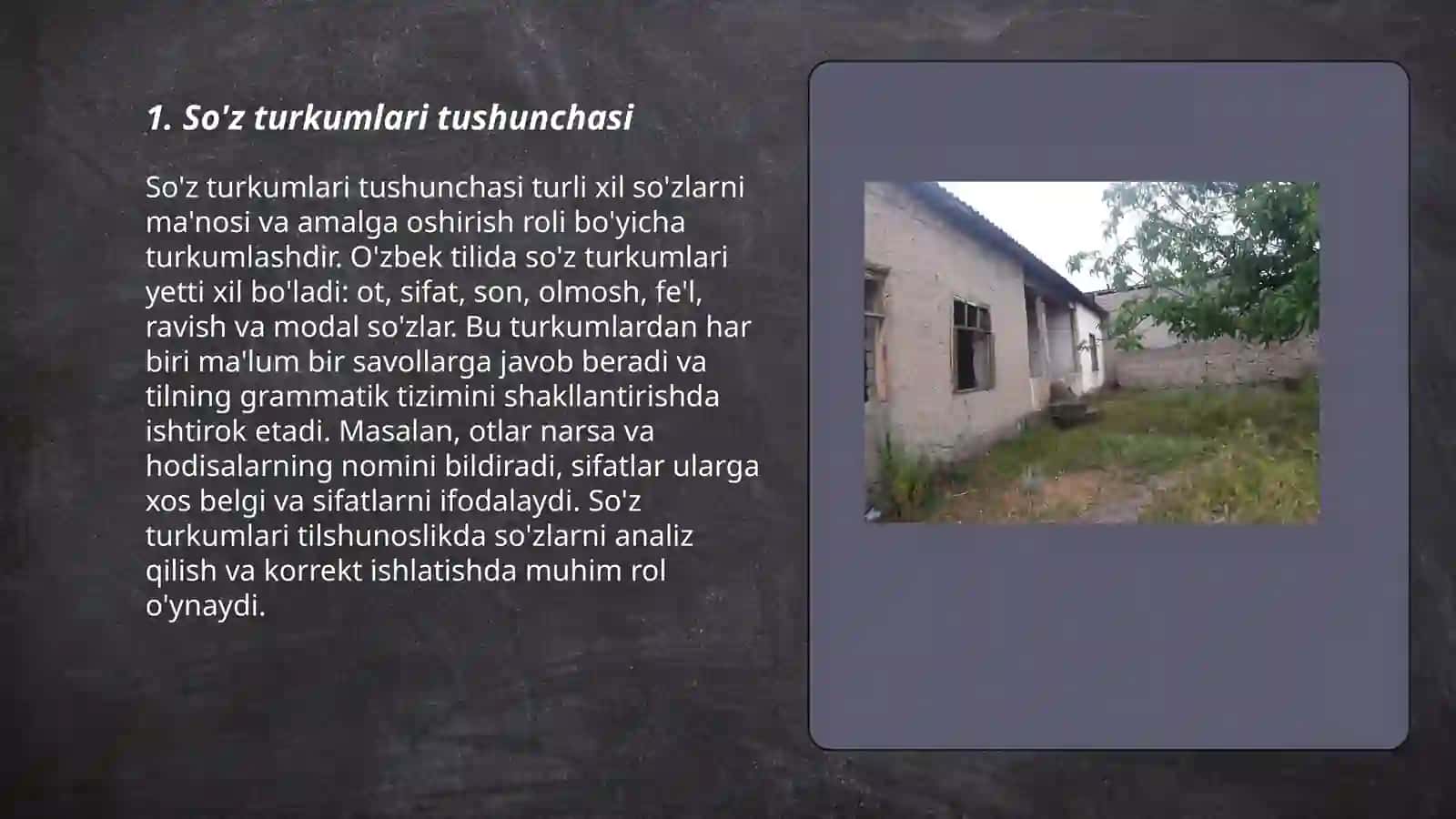 So'zlarni turkumlarga ajratish tamoyili 3