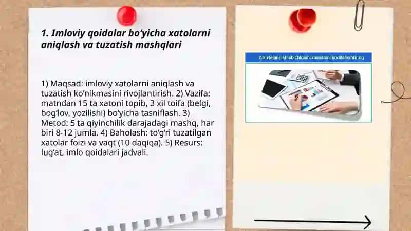 Imloviy savodxonlikni oshirish bo'yicha mashqlar ishlab chiqish 3