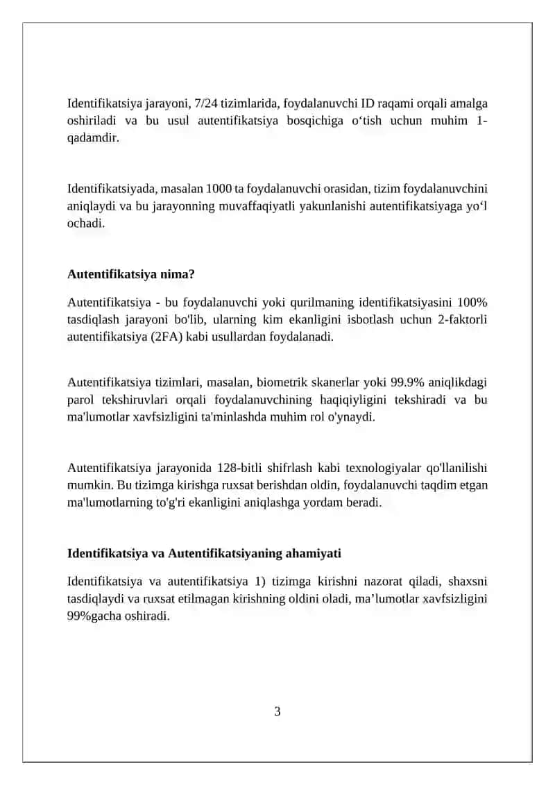 Identifikatsiya va autentifikatsiya 3