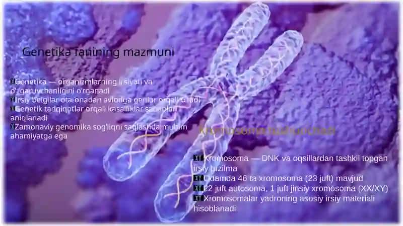 Odam xromosoma, genom va gen kasalliklari 3