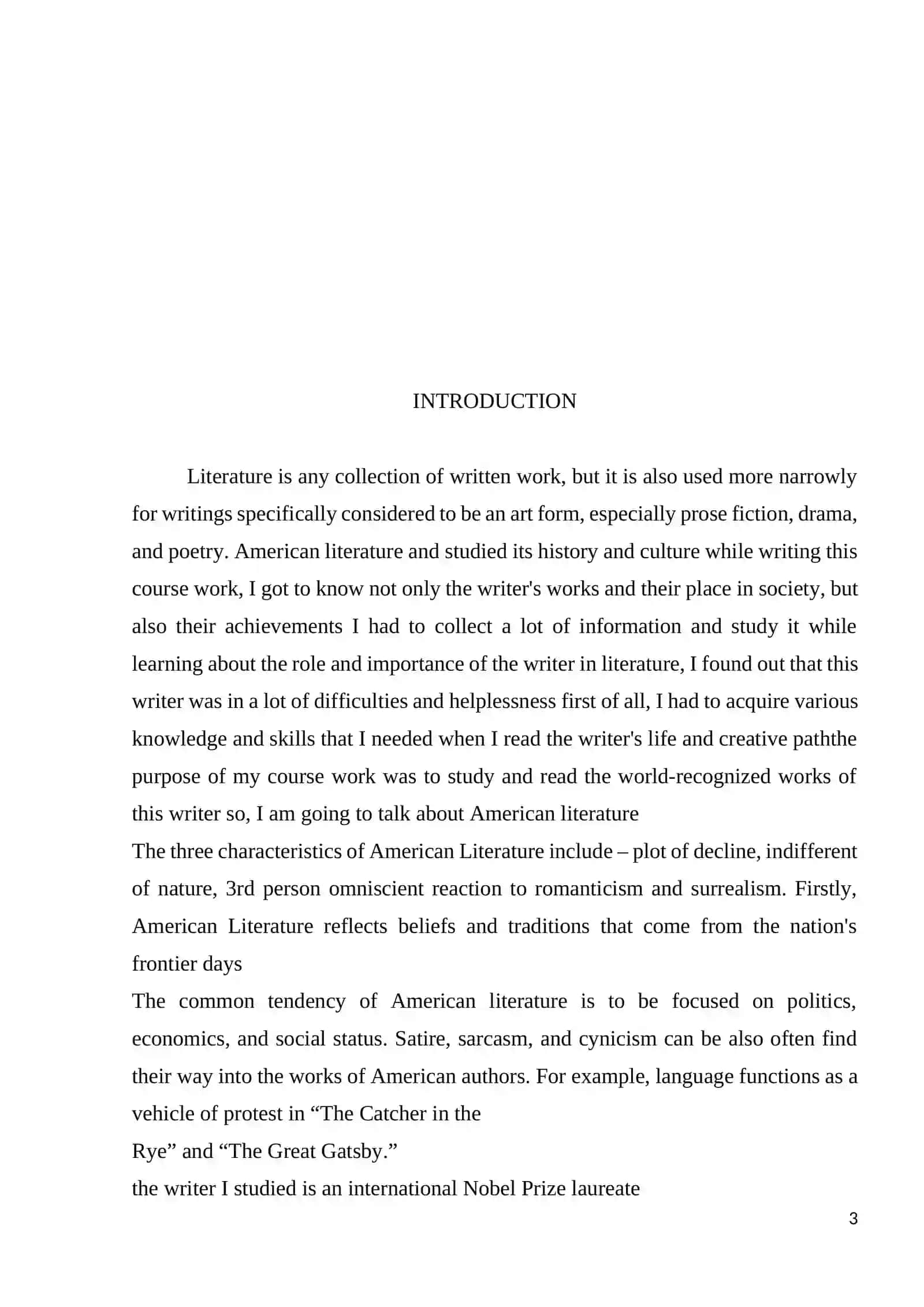 COURSE PAPER: “ A GIFT FOR CHILDREN” IS AN ILLUSTRATED TREASURE IN AMARICAN LITERATURE 3