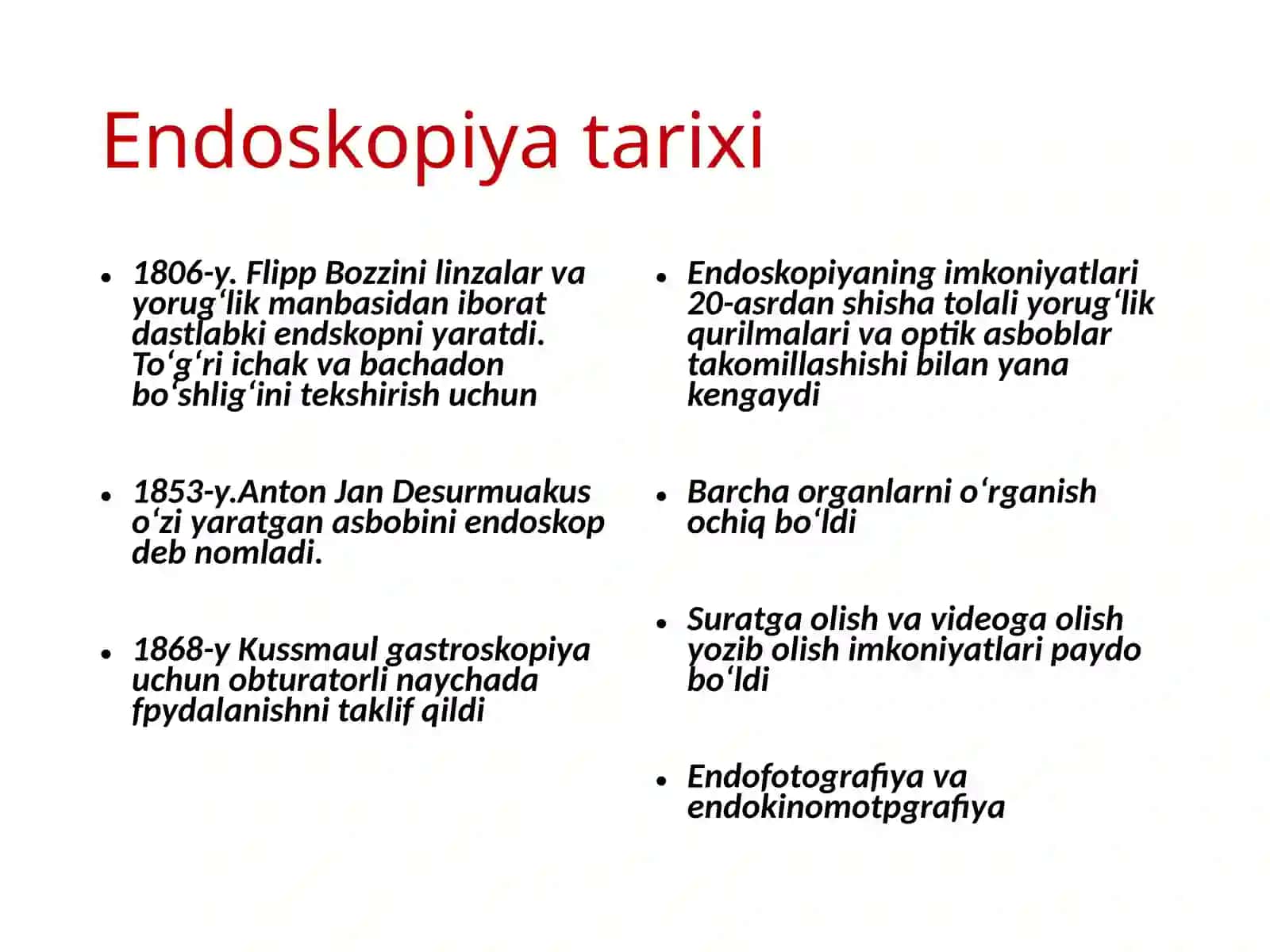 Endskopik tekshiru'lar gainnovatsion yondashuv 3