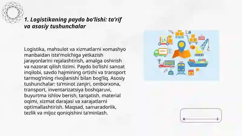 Logistikaning paydo boʻlishi 3