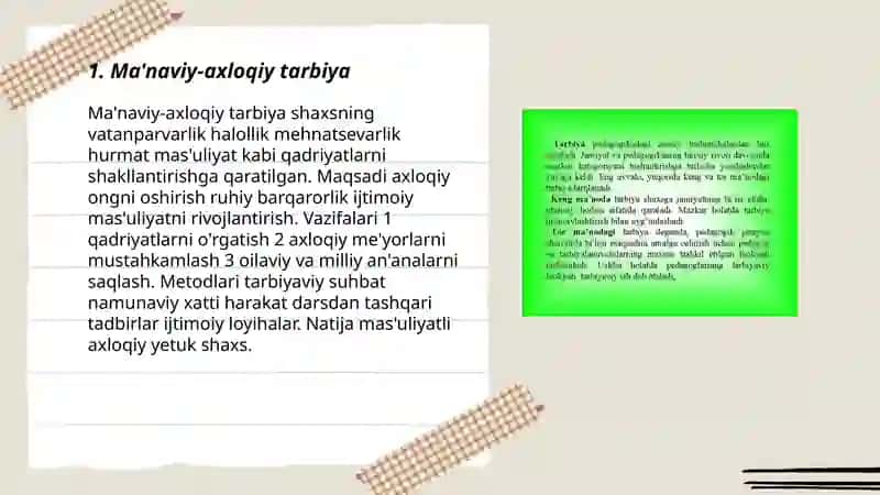 Tarbiyaning mazmuni va asosiy yoʻnalishlari 3