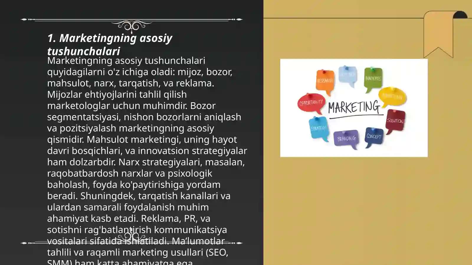 Marketingning asosiy tushunchalari 3